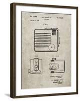 PP606-Sandstone Kodak Brownie Hawkeye Patent Poster-Cole Borders-Framed Giclee Print