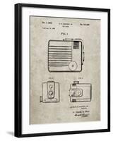 PP606-Sandstone Kodak Brownie Hawkeye Patent Poster-Cole Borders-Framed Giclee Print