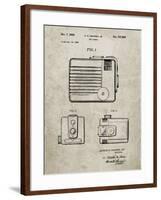 PP606-Sandstone Kodak Brownie Hawkeye Patent Poster-Cole Borders-Framed Giclee Print