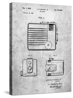 PP606-Slate Kodak Brownie Hawkeye Patent Poster-Cole Borders-Stretched Canvas