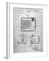 PP606-Slate Kodak Brownie Hawkeye Patent Poster-Cole Borders-Framed Giclee Print