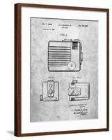 PP606-Slate Kodak Brownie Hawkeye Patent Poster-Cole Borders-Framed Giclee Print