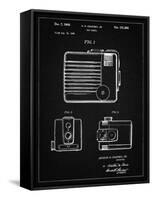 PP606-Vintage Black Kodak Brownie Hawkeye Patent Poster-Cole Borders-Framed Stretched Canvas