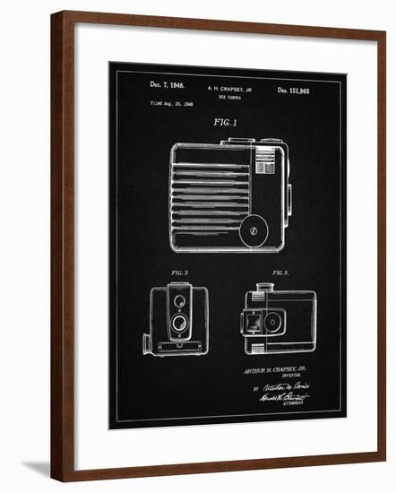 PP606-Vintage Black Kodak Brownie Hawkeye Patent Poster-Cole Borders-Framed Giclee Print