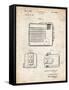 PP606-Vintage Parchment Kodak Brownie Hawkeye Patent Poster-Cole Borders-Framed Stretched Canvas
