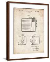 PP606-Vintage Parchment Kodak Brownie Hawkeye Patent Poster-Cole Borders-Framed Giclee Print