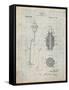 PP607-Antique Grid Parchment Gas Mask 1918 Patent Poster-Cole Borders-Framed Stretched Canvas