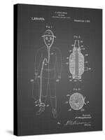 PP607-Black Grid Gas Mask 1918 Patent Poster-Cole Borders-Stretched Canvas