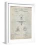 PP609-Antique Grid Parchment Antique Camera Tripod Head Improvement Patent Poster-Cole Borders-Framed Giclee Print