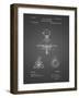 PP609-Black Grid Antique Camera Tripod Head Improvement Patent Poster-Cole Borders-Framed Giclee Print