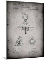 PP609-Faded Grey Antique Camera Tripod Head Improvement Patent Poster-Cole Borders-Mounted Giclee Print