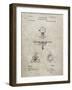 PP609-Sandstone Antique Camera Tripod Head Improvement Patent Poster-Cole Borders-Framed Giclee Print