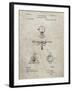 PP609-Sandstone Antique Camera Tripod Head Improvement Patent Poster-Cole Borders-Framed Giclee Print