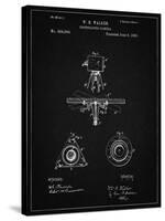 PP609-Vintage Black Antique Camera Tripod Head Improvement Patent Poster-Cole Borders-Stretched Canvas