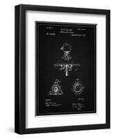 PP609-Vintage Black Antique Camera Tripod Head Improvement Patent Poster-Cole Borders-Framed Giclee Print