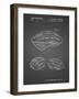 PP610-Black Grid Bicycle Helmet Patent Poster-Cole Borders-Framed Giclee Print