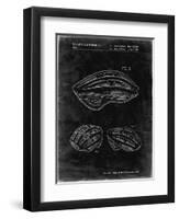 PP610-Black Grunge Bicycle Helmet Patent Poster-Cole Borders-Framed Giclee Print