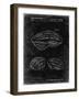 PP610-Black Grunge Bicycle Helmet Patent Poster-Cole Borders-Framed Giclee Print