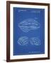 PP610-Blueprint Bicycle Helmet Patent Poster-Cole Borders-Framed Giclee Print