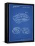 PP610-Blueprint Bicycle Helmet Patent Poster-Cole Borders-Framed Stretched Canvas