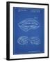 PP610-Blueprint Bicycle Helmet Patent Poster-Cole Borders-Framed Giclee Print
