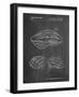 PP610-Chalkboard Bicycle Helmet Patent Poster-Cole Borders-Framed Giclee Print