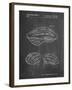 PP610-Chalkboard Bicycle Helmet Patent Poster-Cole Borders-Framed Giclee Print