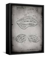 PP610-Faded Grey Bicycle Helmet Patent Poster-Cole Borders-Framed Stretched Canvas