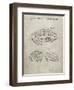 PP610-Sandstone Bicycle Helmet Patent Poster-Cole Borders-Framed Giclee Print