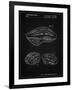 PP610-Vintage Black Bicycle Helmet Patent Poster-Cole Borders-Framed Giclee Print