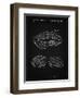 PP610-Vintage Black Bicycle Helmet Patent Poster-Cole Borders-Framed Giclee Print