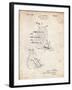 PP613-Vintage Parchment Archery Target and Stand Patent Poster-Cole Borders-Framed Giclee Print