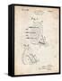 PP613-Vintage Parchment Archery Target and Stand Patent Poster-Cole Borders-Framed Stretched Canvas