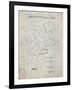 PP614-Antique Grid Parchment iPad Design 2005 Patent Poster-Cole Borders-Framed Giclee Print