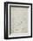 PP614-Antique Grid Parchment iPad Design 2005 Patent Poster-Cole Borders-Framed Giclee Print