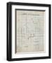 PP614-Antique Grid Parchment iPad Design 2005 Patent Poster-Cole Borders-Framed Giclee Print