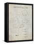 PP614-Antique Grid Parchment iPad Design 2005 Patent Poster-Cole Borders-Framed Stretched Canvas