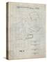 PP614-Antique Grid Parchment iPad Design 2005 Patent Poster-Cole Borders-Stretched Canvas