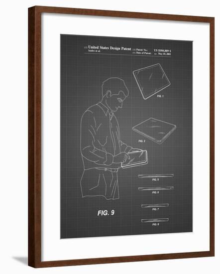 PP614-Black Grid iPad Design 2005 Patent Poster-Cole Borders-Framed Giclee Print