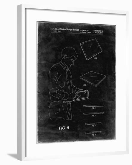 PP614-Black Grunge iPad Design 2005 Patent Poster-Cole Borders-Framed Giclee Print