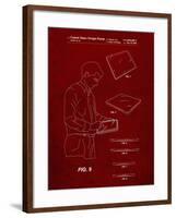 PP614-Burgundy iPad Design 2005 Patent Poster-Cole Borders-Framed Giclee Print