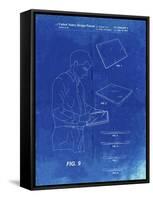 PP614-Faded Blueprint iPad Design 2005 Patent Poster-Cole Borders-Framed Stretched Canvas