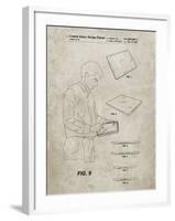 PP614-Sandstone iPad Design 2005 Patent Poster-Cole Borders-Framed Giclee Print