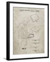 PP614-Sandstone iPad Design 2005 Patent Poster-Cole Borders-Framed Giclee Print