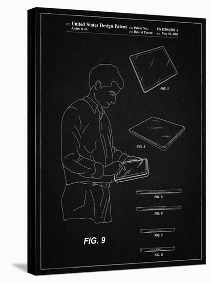 PP614-Vintage Black iPad Design 2005 Patent Poster-Cole Borders-Stretched Canvas