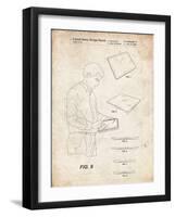 PP614-Vintage Parchment iPad Design 2005 Patent Poster-Cole Borders-Framed Giclee Print