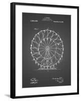 PP615-Black Grid Ferris Wheel 1920 Patent Poster-Cole Borders-Framed Giclee Print