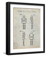 PP617-Antique Grid Parchment Star Wars Medical Droid Poster-Cole Borders-Framed Giclee Print