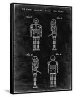PP617-Black Grunge Star Wars Medical Droid Poster-Cole Borders-Framed Stretched Canvas