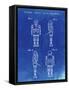 PP617-Faded Blueprint Star Wars Medical Droid Poster-Cole Borders-Framed Stretched Canvas